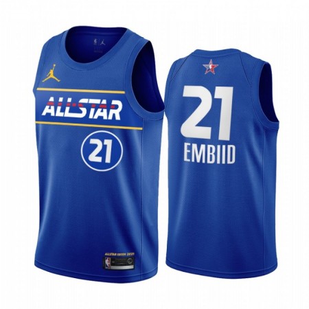 Herren NBA Philadelphia 76ers Trikot Joel Embiid 21 2021 All-Star Jordan Brand Blau Swingman